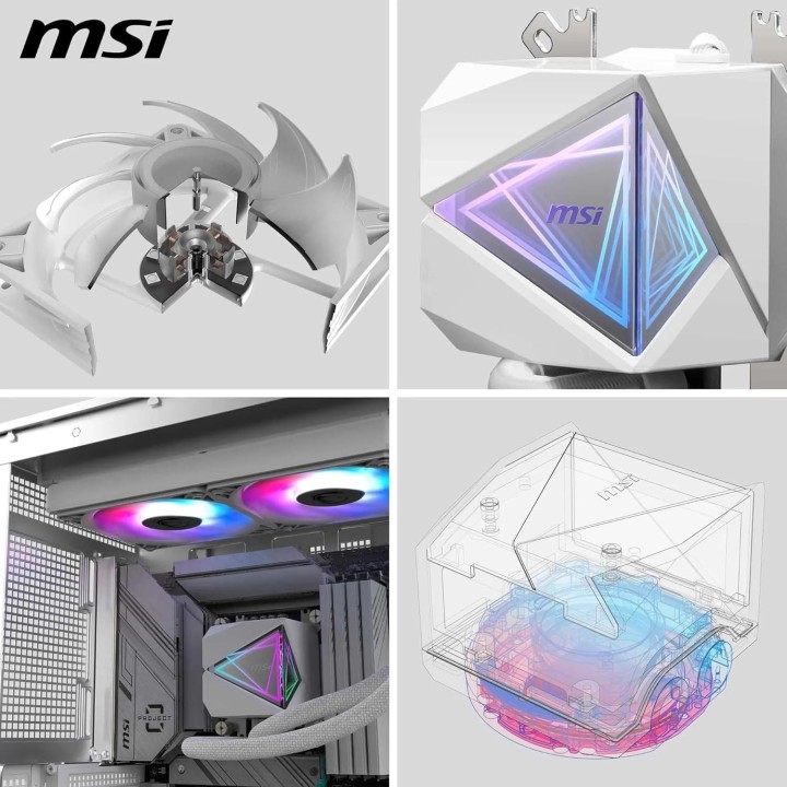 MSI MAG CoreLiquid I240 White, CPU Liquid Cooling, AIO