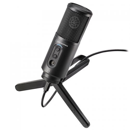 Audio-Technica AT2500x-USB Condenser Microphone - Black - 1