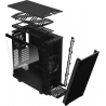 Fractal Design Define 7 Compact Black TG Mid-Tower - Tempered Glass, Insulated, Black