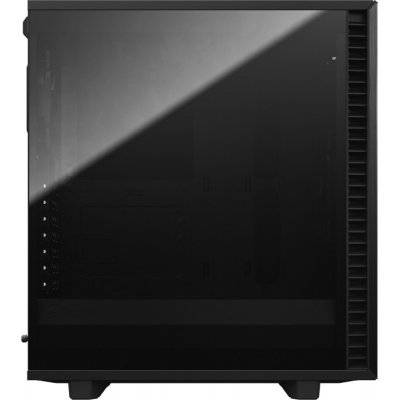 Fractal Design Define 7 Compact Black TG Dark Mid-Tower - Tinted Tempered Glass, Insulated, Black