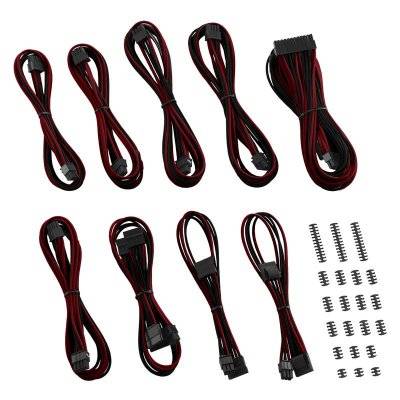 CableMod Classic ModMesh RT-Series Cable Kit ASUS ROG / Seasonic - Black/Blood Red
