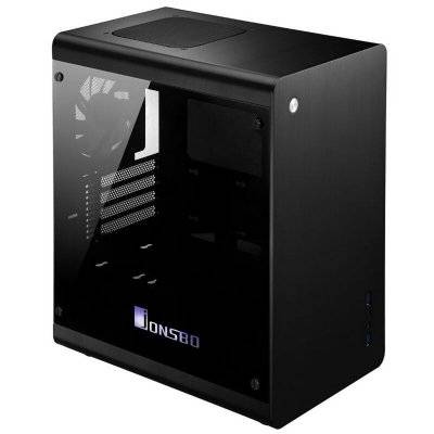 Jonsbo RM3 Micro-ATX Case, Tempered Glass - Black - 2