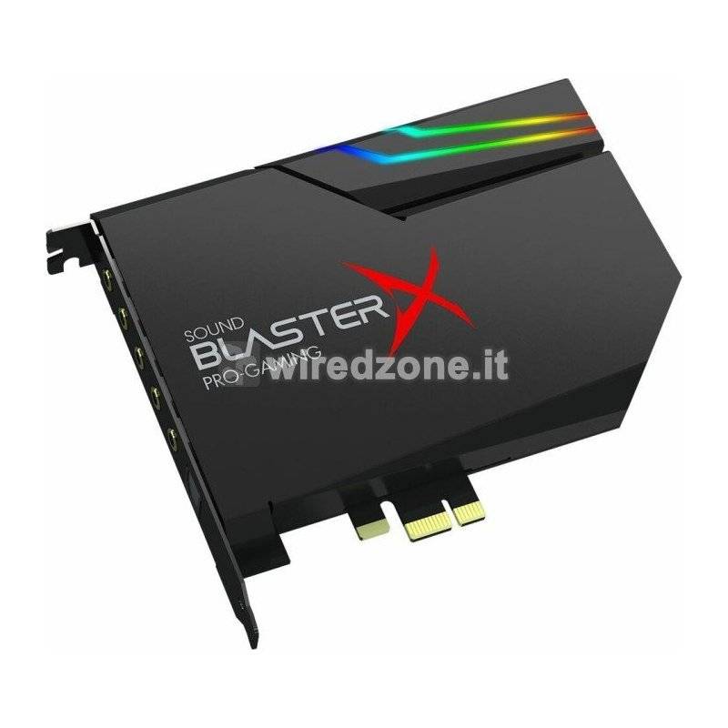 Creative Sound BlasterX AE-5 Plus Hi-Res Gaming Sound Card / DAC - RGB, PCIe - 1
