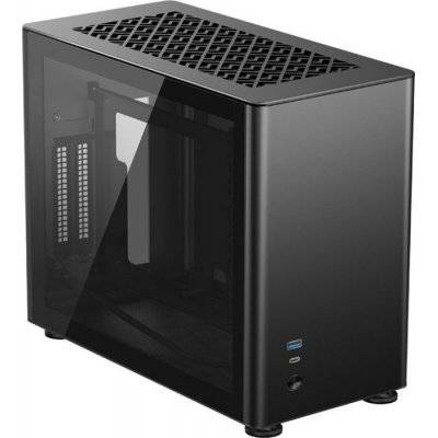 Jonsbo A4 Mini-ITX Case, Tempered Glass - Black - 1