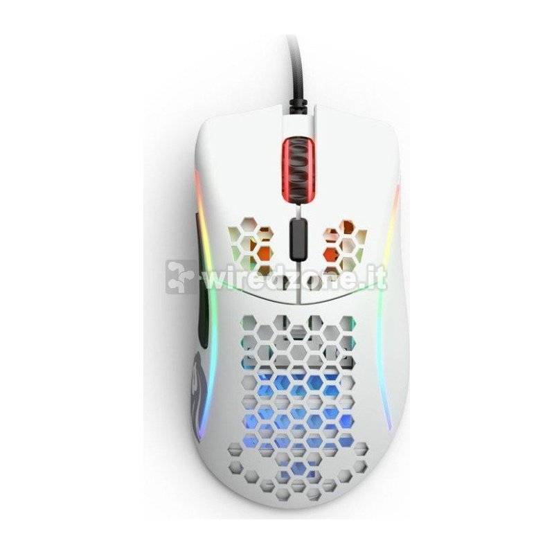 Glorious PC Gaming Race Model D- Gaming Mouse - White, Matt - 1