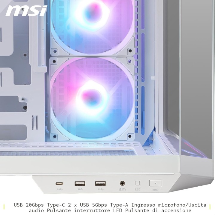 MSI MAG Pano 100R PZ, Mid-Tower, White