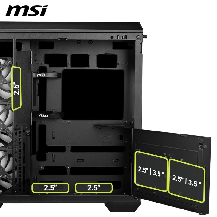 MSI MAG Pano 100R PZ, Mid-Tower, Black