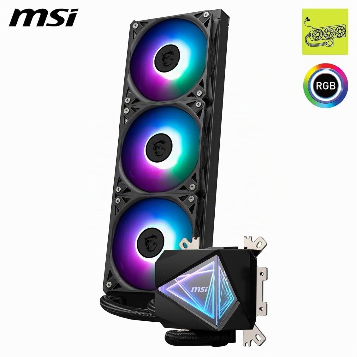 MSI MAG CoreLiquid I360 Black, CPU Liquid Cooling, AIO