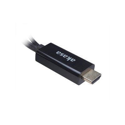 Akasa HDMI To DisplayPort, Adapater Cable - Black - 2