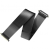 Akasa Riser Black XL, Premium PCIe 3.0 x16 Riser Cable, 100cm - Black - 2
