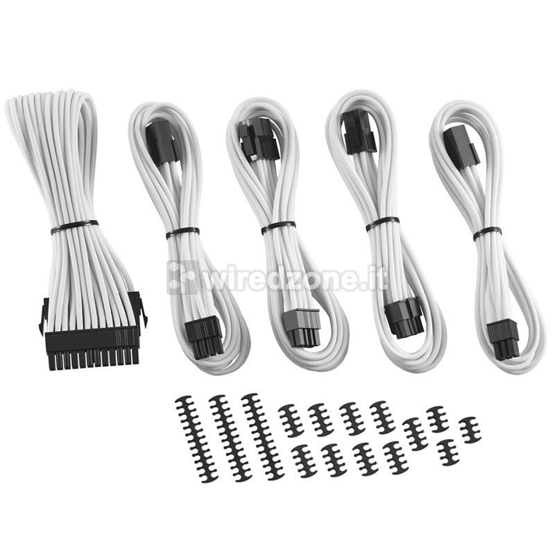 CableMod Classic ModMesh Cable Extension Kit - 8+6 Series - White - 1