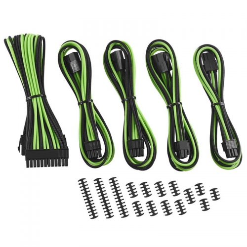 CableMod Classic ModMesh Cable Extension Kit - 8+6 Series - Black/Green - 1