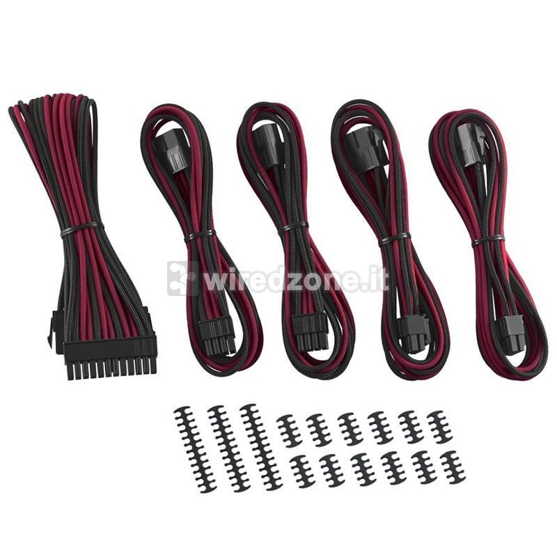 CableMod Classic ModMesh Cable Extension Kit - 8+8 Series - Black/Red - 1