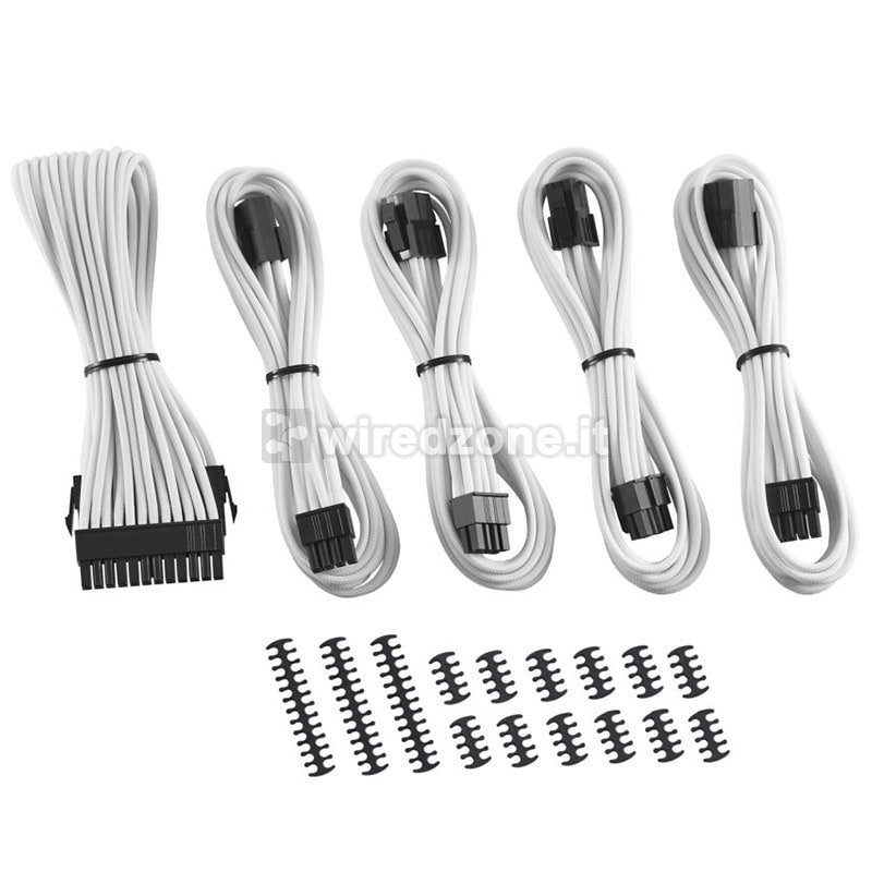 CableMod Classic ModMesh Cable Extension Kit - 8+8 Series - White - 1