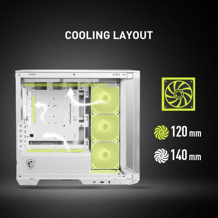 MSI MAG Pano M100R, Micro-Tower, White