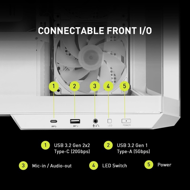 MSI MAG Pano M100R, Micro-Tower, White