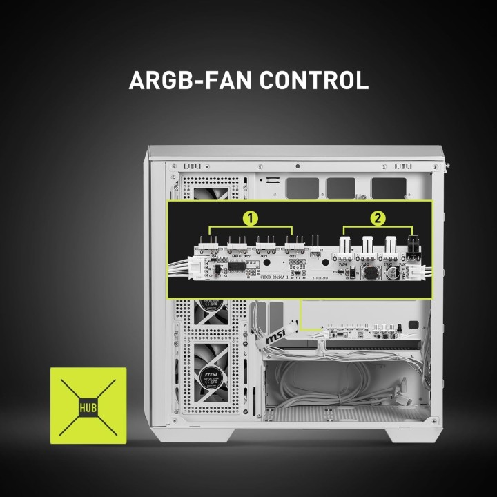 MSI MAG Pano M100R, Micro-Tower, White