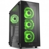 Sharkoon TG5 Green LED, Mid-Tower, Tempered Glass - Black - 1