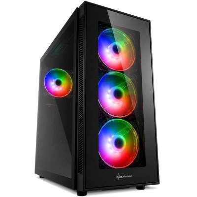 Sharkoon TG5 Pro RGB, Mid-Tower, Tempered Glass - Black - 1