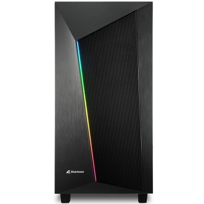 Sharkoon REV100, Mid-Tower, Tempered Glass, Black - 2