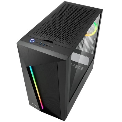 Sharkoon REV100, Mid-Tower, Tempered Glass, Black - 3