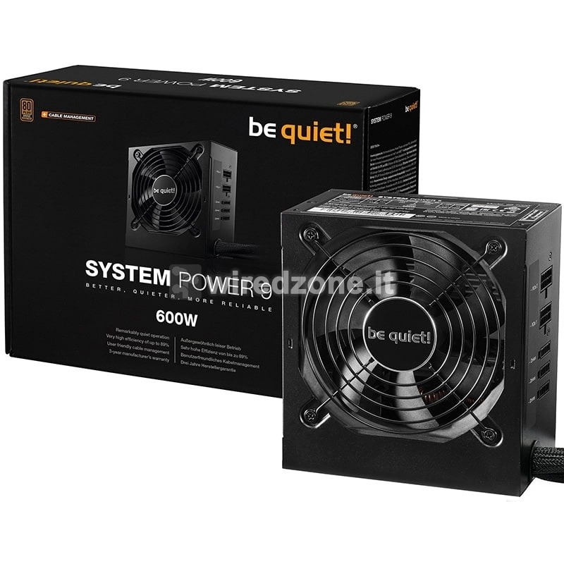 be quiet! System Power 9 CM, Power Supply, 80 PLUS Bronze - 600 Watt - 1