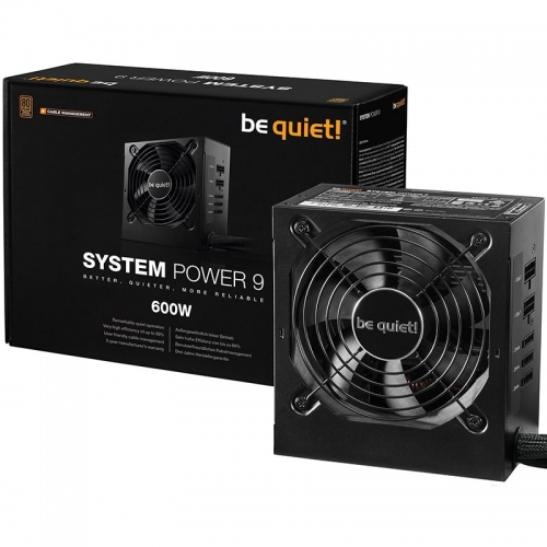 be quiet! System Power 9 CM, Power Supply, 80 PLUS Bronze - 600 Watt - 1