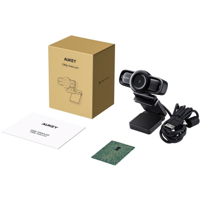 Aukey LM3 1080p Webcam, Autofocus - Black - 6