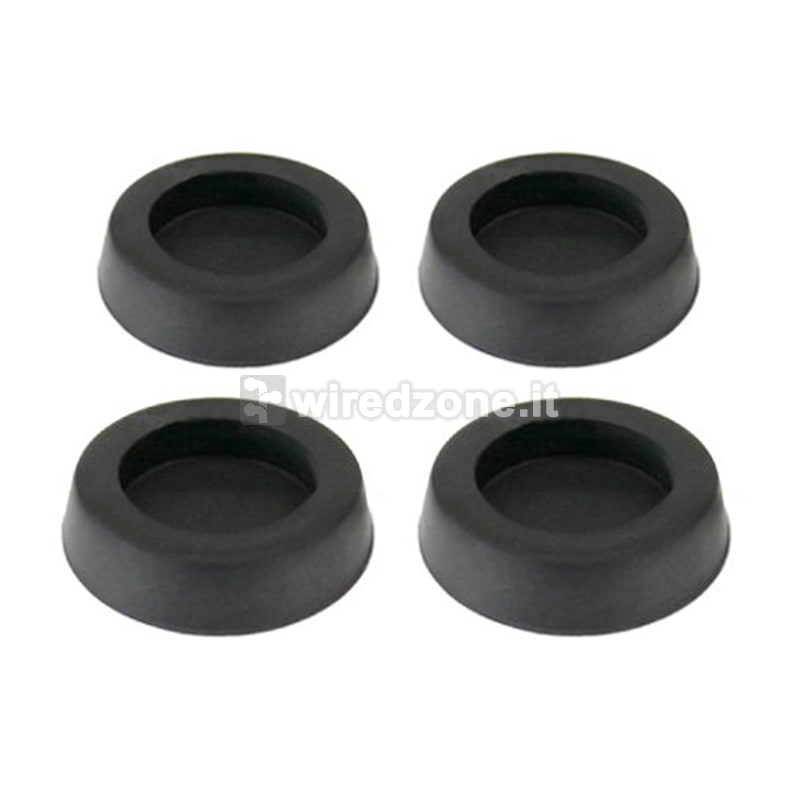 InLine Rubber Feet For PC Chassis - Black