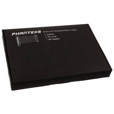 PHANTEKS PCIe x16 Riser, Cable 90 Degree, 22cm - Black - 4