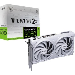 MSI GeForce RTX 5060, Ventus 2X OC White, 8GB GDDR7