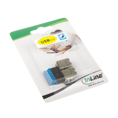 InLine Adapter Internal USB 3.0 To External USB 3.0 - Platinum