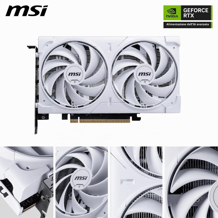 MSI GeForce RTX 5060, Ventus 2X OC White, 8GB GDDR7