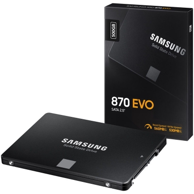 Samsung 870 EVO SSD, SATA 6G, 2.5 inch - 500 GB - 6