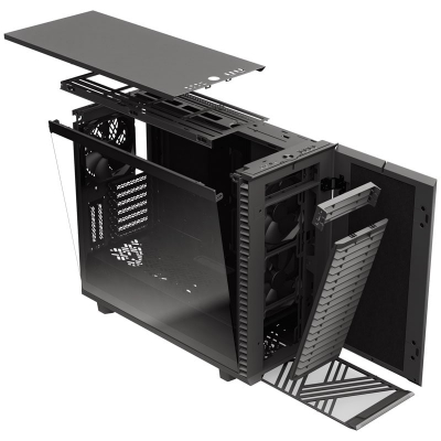 Fractal Design Define 7 Grey TG Mid-Tower - Tempered Glass, Insulated, Grey - 8