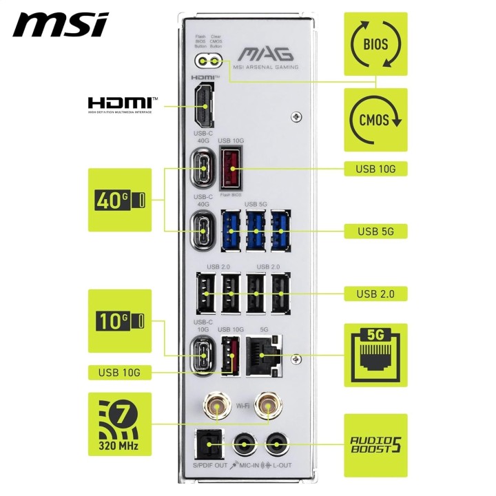 MSI MAG X870E Tomahawk Max WiFi PZ, AM5