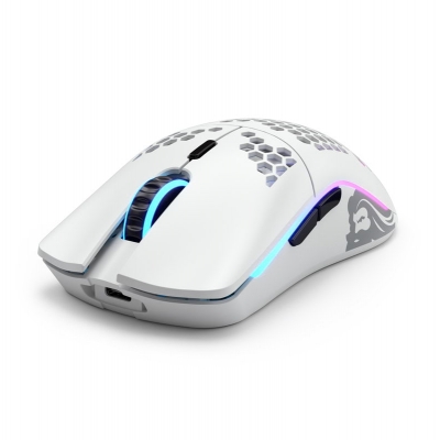 Glorious PC Gaming Race Model O Wireless Gaming Mouse - White, Matt - 2