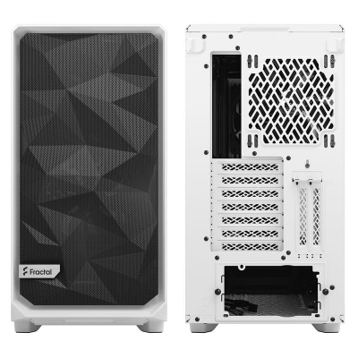 Fractal Design Meshify 2 White TG Clear Tint Mid-Tower, Side Glass - White - 4