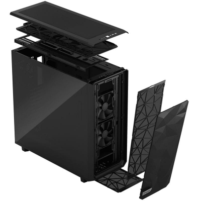 Fractal Design Meshify 2 XL Black TG Dark Tint Full-Tower, Side Glass - Black - 2