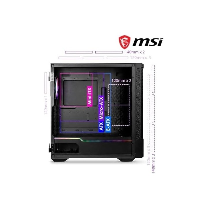 MSI MPG Velox 100R, Mid-Tower, Black