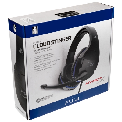 HyperX Cloud Stinger PC / PS4 Gaming Headset - Black / Blue - 8