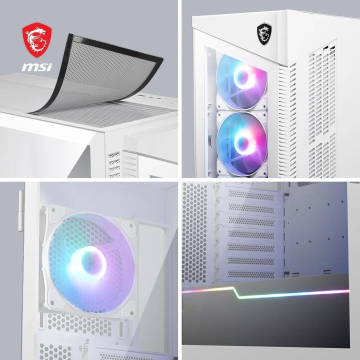 MSI MPG Velox 100R, Mid-Tower, White