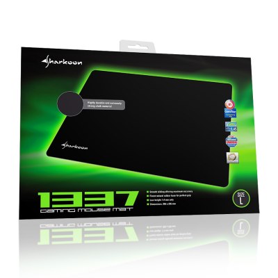 Sharkoon 1337 Gaming Mouse Mat, Size L, Black - 4