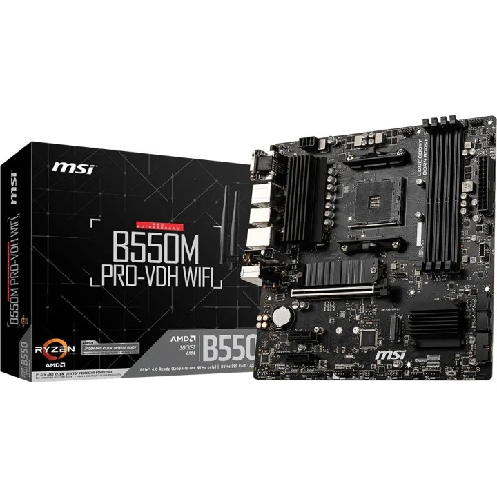 MSI B550M PRO-VDH WiFi, AM4