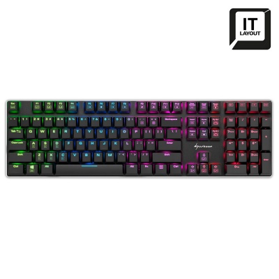 Sharkoon PureWriter RGB, Mechanical Gaming Keyboard, Red Kailh - Layout IT - 2