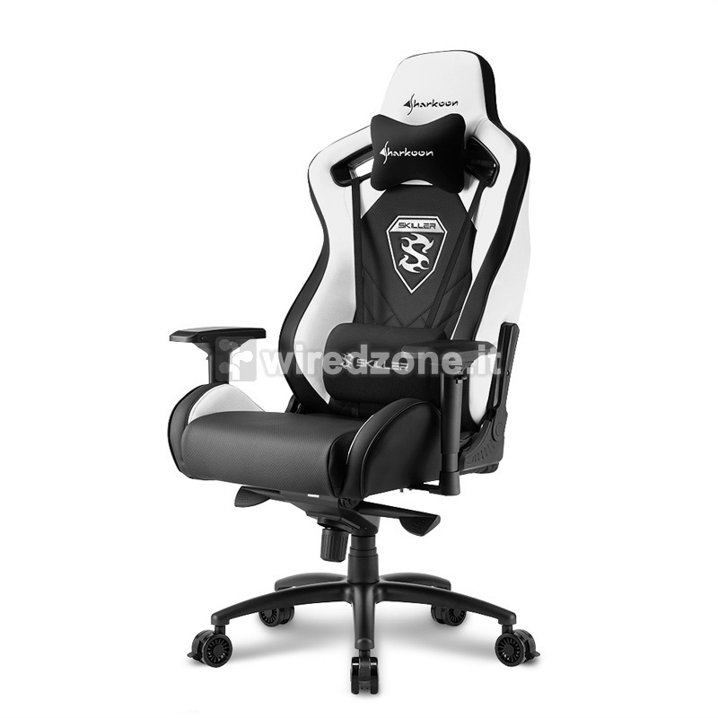Sharkoon SKILLER SGS4 Gaming Chair - Black / White - 1