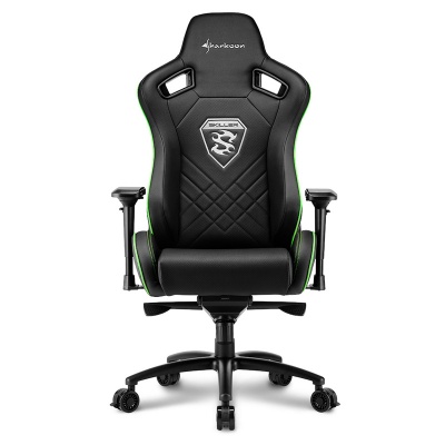 Sharkoon SKILLER SGS4 Gaming Chair - Black / Green - 3