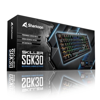 Sharkoon Skiller SGK30, Mechanical Gaming Keyboard RGB, Red Switcher - Layout IT - 4