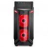 Sharkoon VG6-W Red Mid-Tower, Side Acrylic - Black - 3