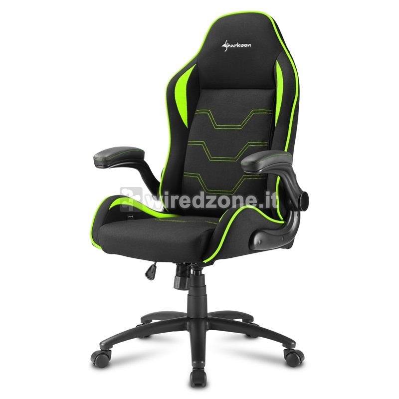 Sharkoon ELBRUS 1 Gaming Chair - Black / Green - 1